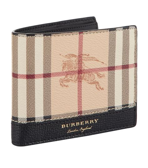 burberry black international bifold wallet|burberry men's wallet card holder.